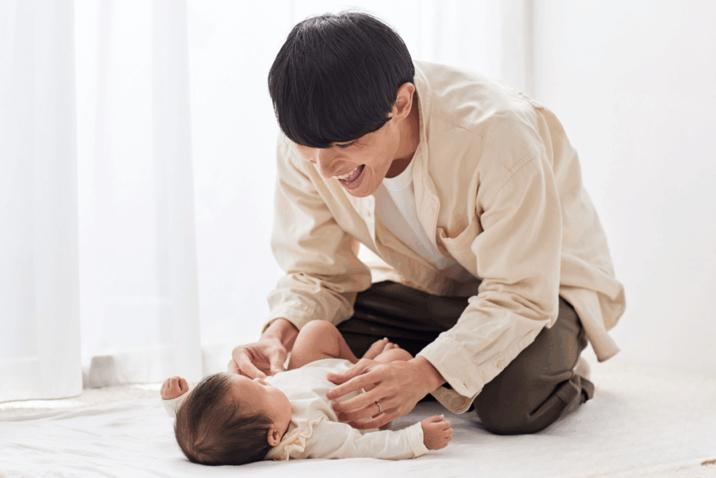 パパのベビーマッサージ