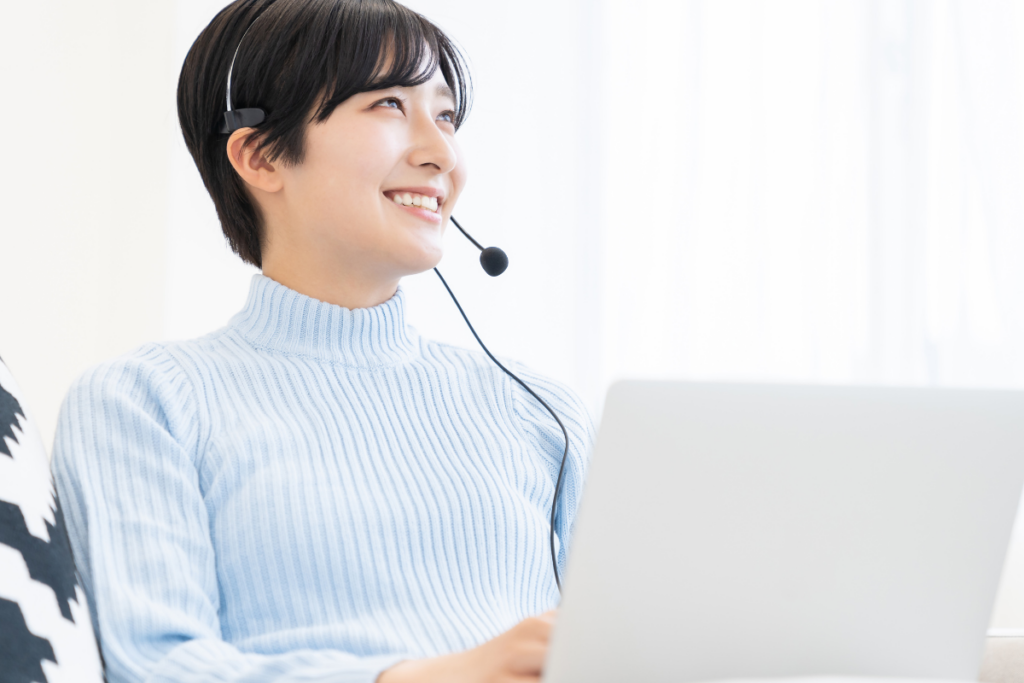 ベビーマッサージの通信講座を受けつ女性