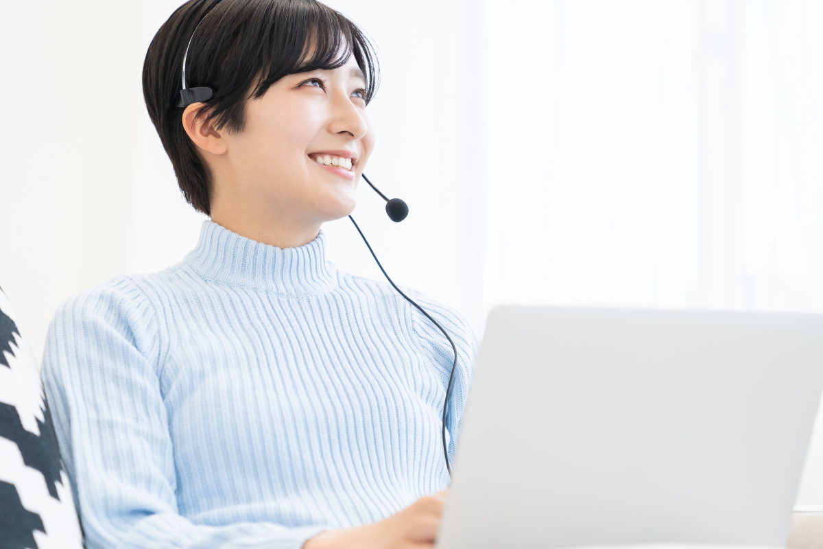 ベビーマッサージの通信講座を受けつ女性