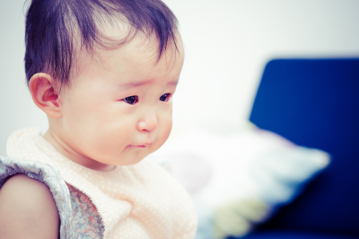 場所見知りの赤ちゃん